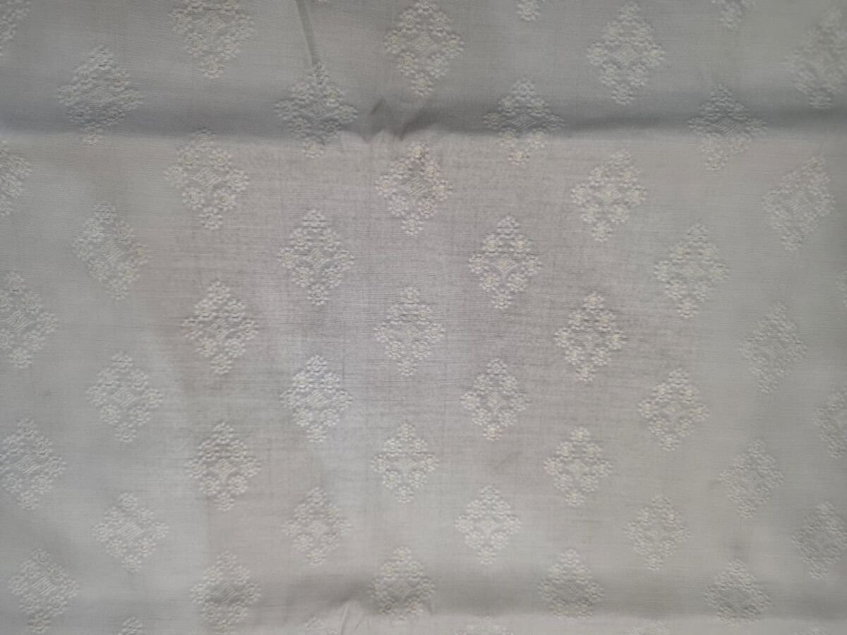 KashiFab Resham Meena Brocade Kurta Fabric Grey KashiFab Resham Meena Brocade kurta fabric Grey online - buy by metre