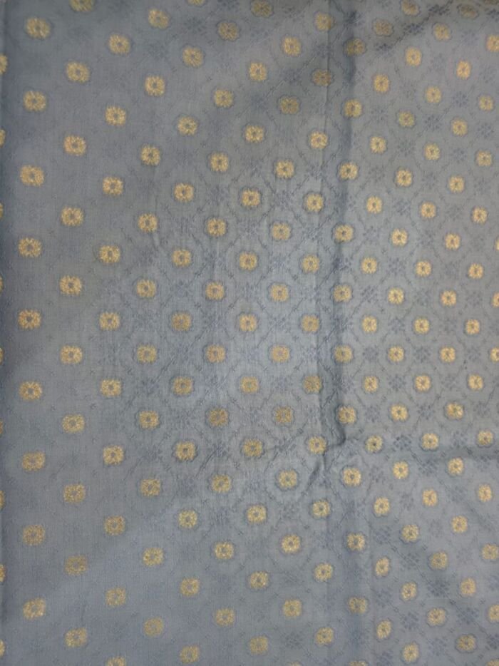 KashiFab Resham Meena Brocade Kurta Fabric Grey KashiFab Resham Meena Brocade kurta fabric Grey online - buy by metre
