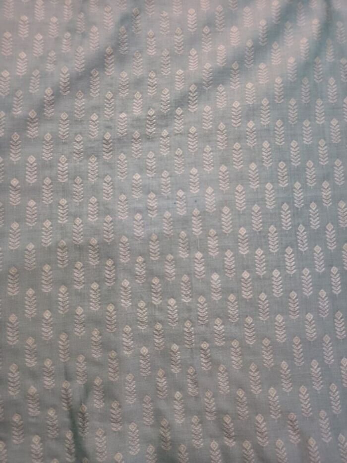 KashiFab Resham Meena Brocade Grey detail