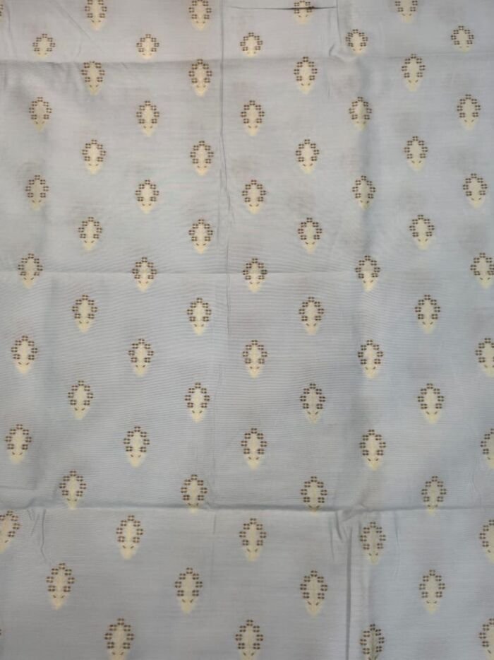 KashiFab organza / kora fabric yardage - Banarasi silk fabric design wholesale