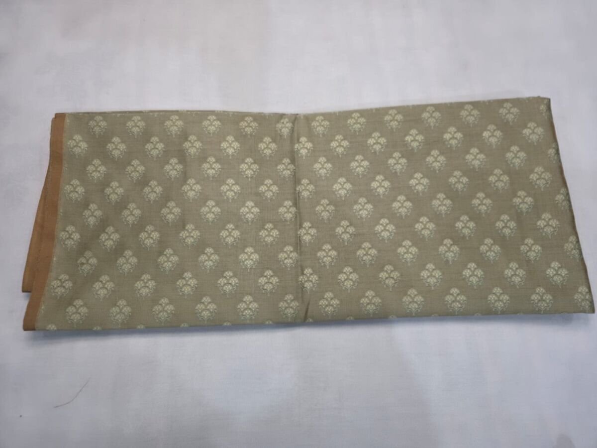 KashiFab Resham Meena Brocade Grey Detail KashiFab Resham Meena Brocade Grey detail