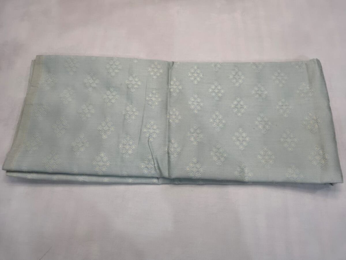 KashiFab Resham Meena Brocade Grey Detail KashiFab Resham Meena Brocade Grey detail