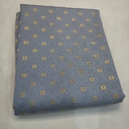 KashiFab organza / kora fabric yardage - Banarasi silk fabric design wholesale