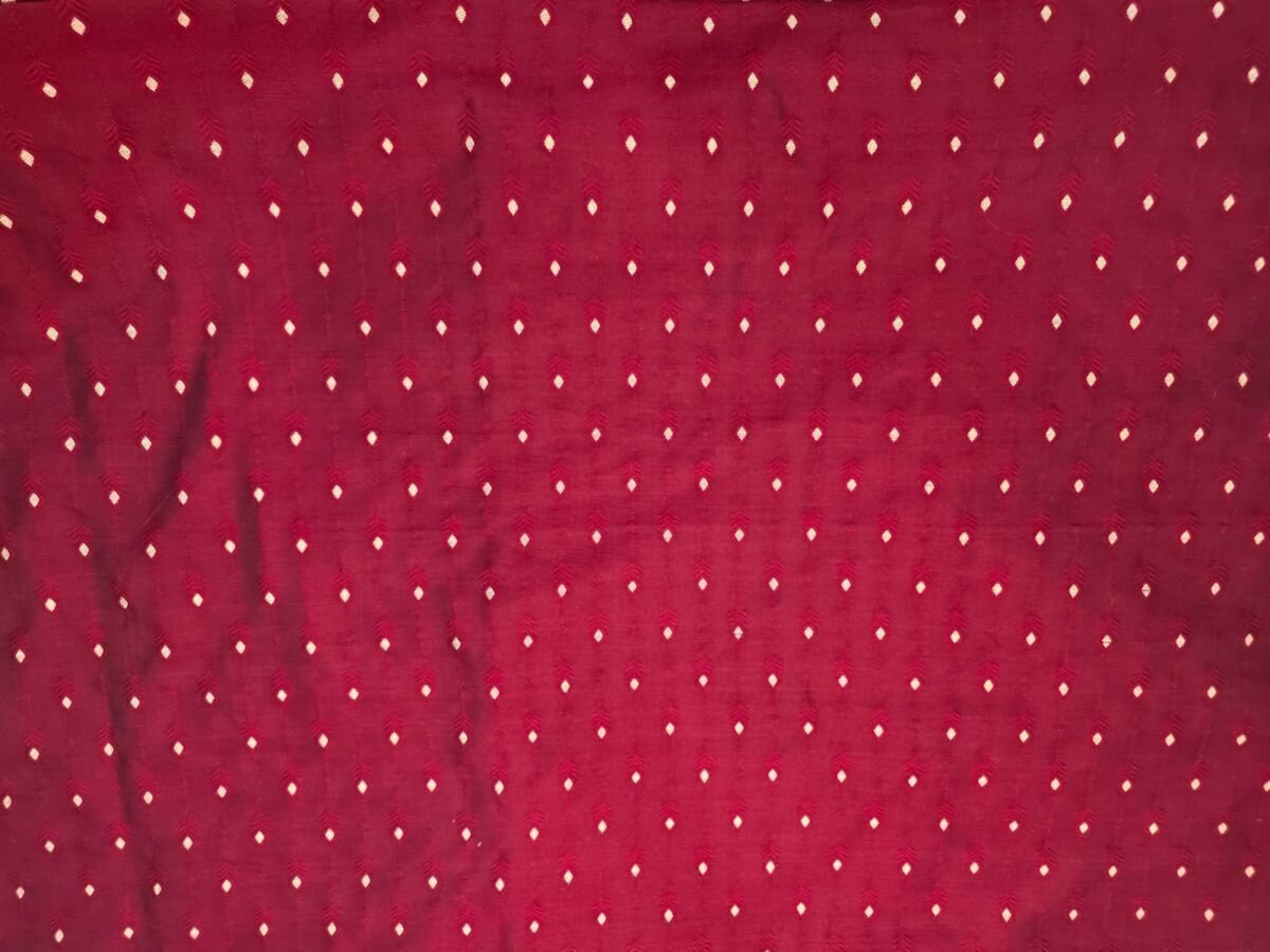 KashiFab Resham Meena Brocade Kurta Fabric Maroon KashiFab Resham Meena Brocade kurta fabric maroon online - cream buti weave