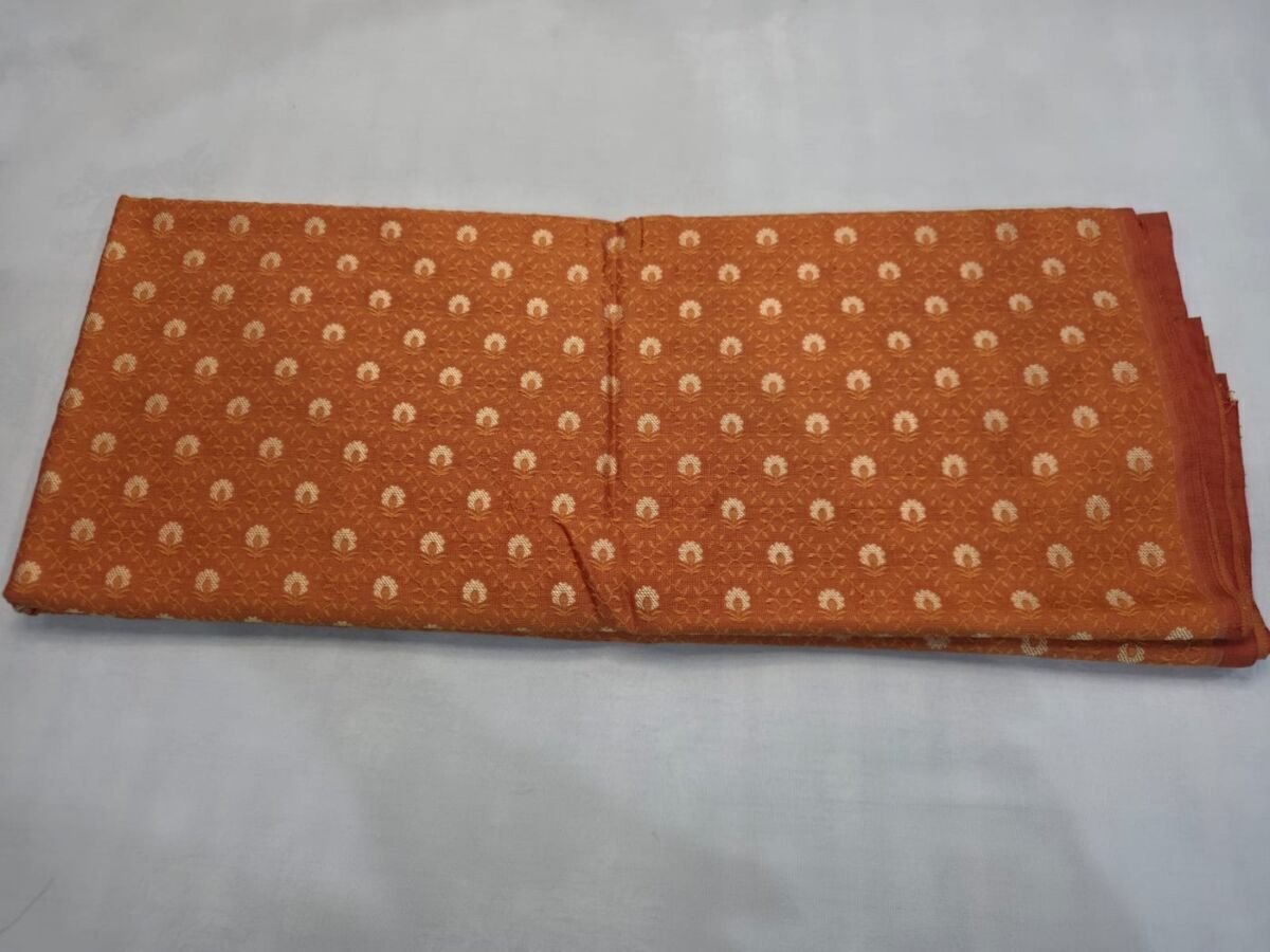 KashiFab Resham Meena Brocade Peach Detail KashiFab Resham Meena Brocade Peach detail