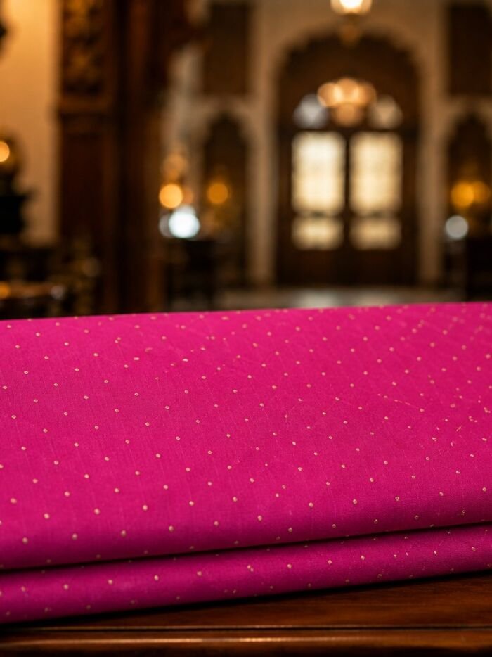 KashiFab Resham Meena Brocade Pink Lifestyle KashiFab Resham Meena Brocade kurta fabric Pink lifestyle online