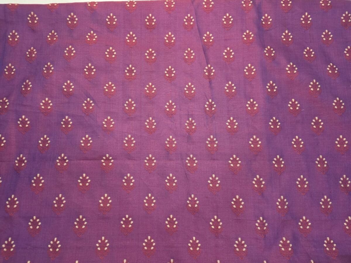 KashiFab Resham Meena Brocade Purple Detail KashiFab Resham Meena Brocade Purple detail