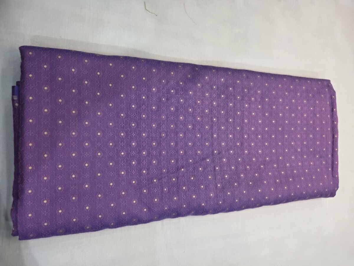 KashiFab Resham Meena Brocade Purple Detail KashiFab Resham Meena Brocade Purple detail