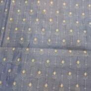 KashiFab Resham Meena Brocade kurta fabric Slate Blue online - buy by metre