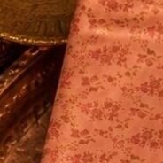 KashiFab Sartan Tanchoi Tehra Brocade Brown colour option