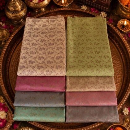 KashiFab Sartan Tanchoi Tehra Brocade online - authentic Varanasi weave
