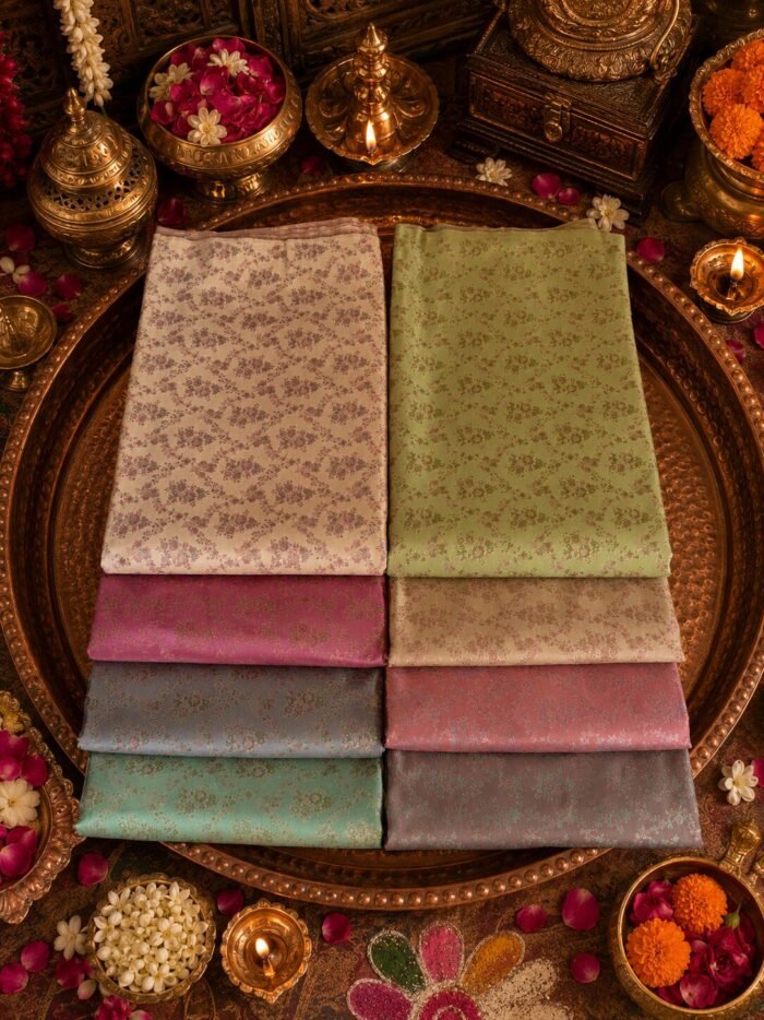 KashiFab Sartan Tanchoi Tehra Brocade online - authentic Varanasi weave