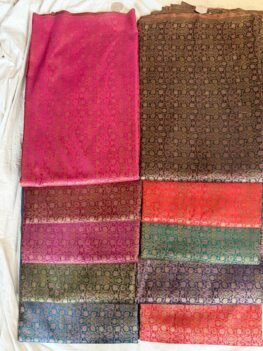 KashiFab Sartan Tanchoi Tehra Brocade online - authentic Varanasi weave