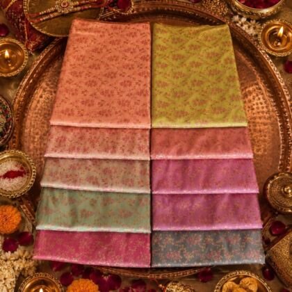 KashiFab Sartan Tanchoi Tehra Brocade online - authentic Varanasi weave
