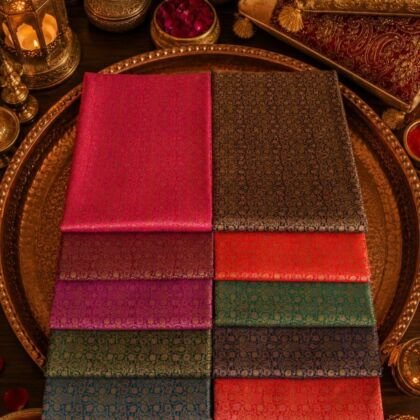 KashiFab Sartan Tanchoi Tehra Brocade online - authentic Varanasi weave