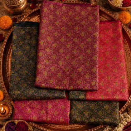KashiFab Sartan Tanchoi Tehra Brocade online - authentic Varanasi weave