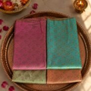 KashiFab Sartan Tanchoi Tehra Brocade online - authentic Varanasi weave
