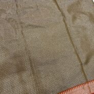 KashiFab Semi silk saree with meenakari jaal online - Banaras / Varanasi silk saree - view 3
