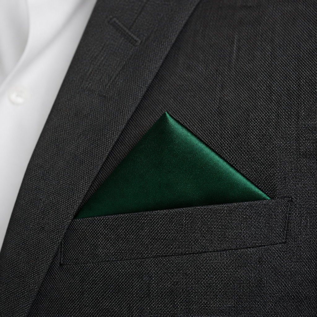 Silk twill pocket square