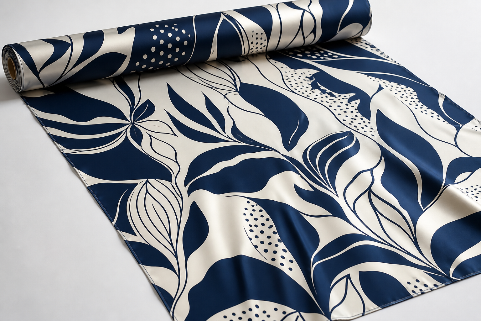 Custom printed silk twill scarf fabric for German fashion brands