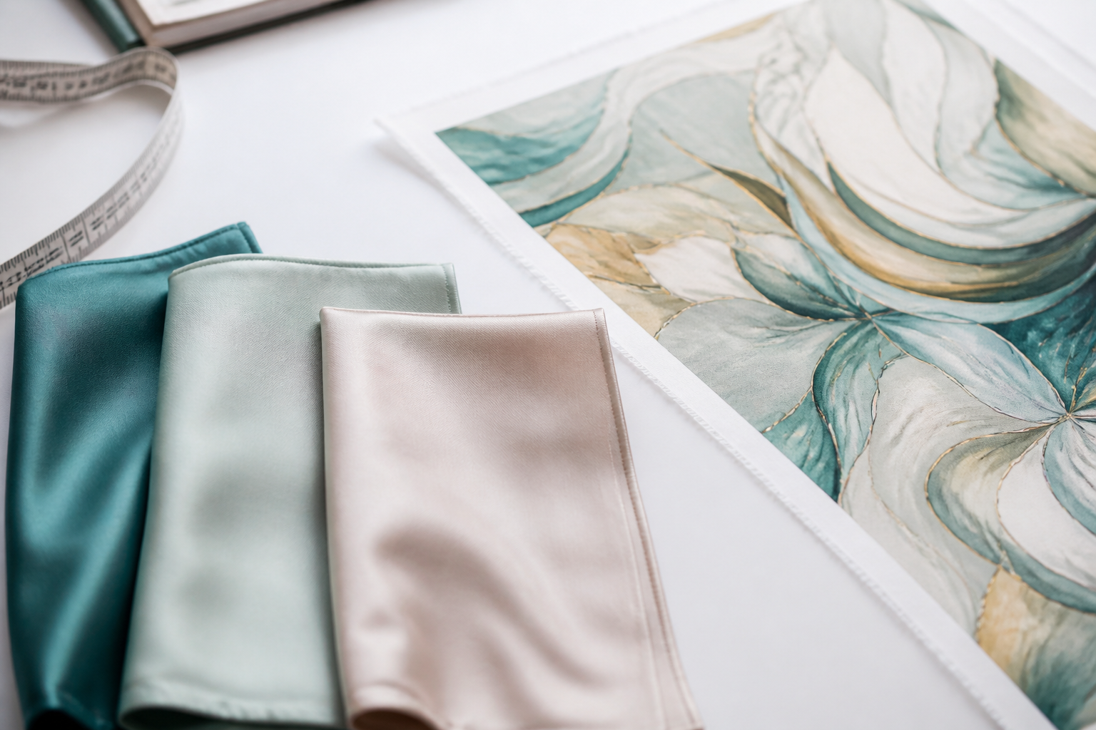 Custom silk twill colour sampling and strike-offs for German private label