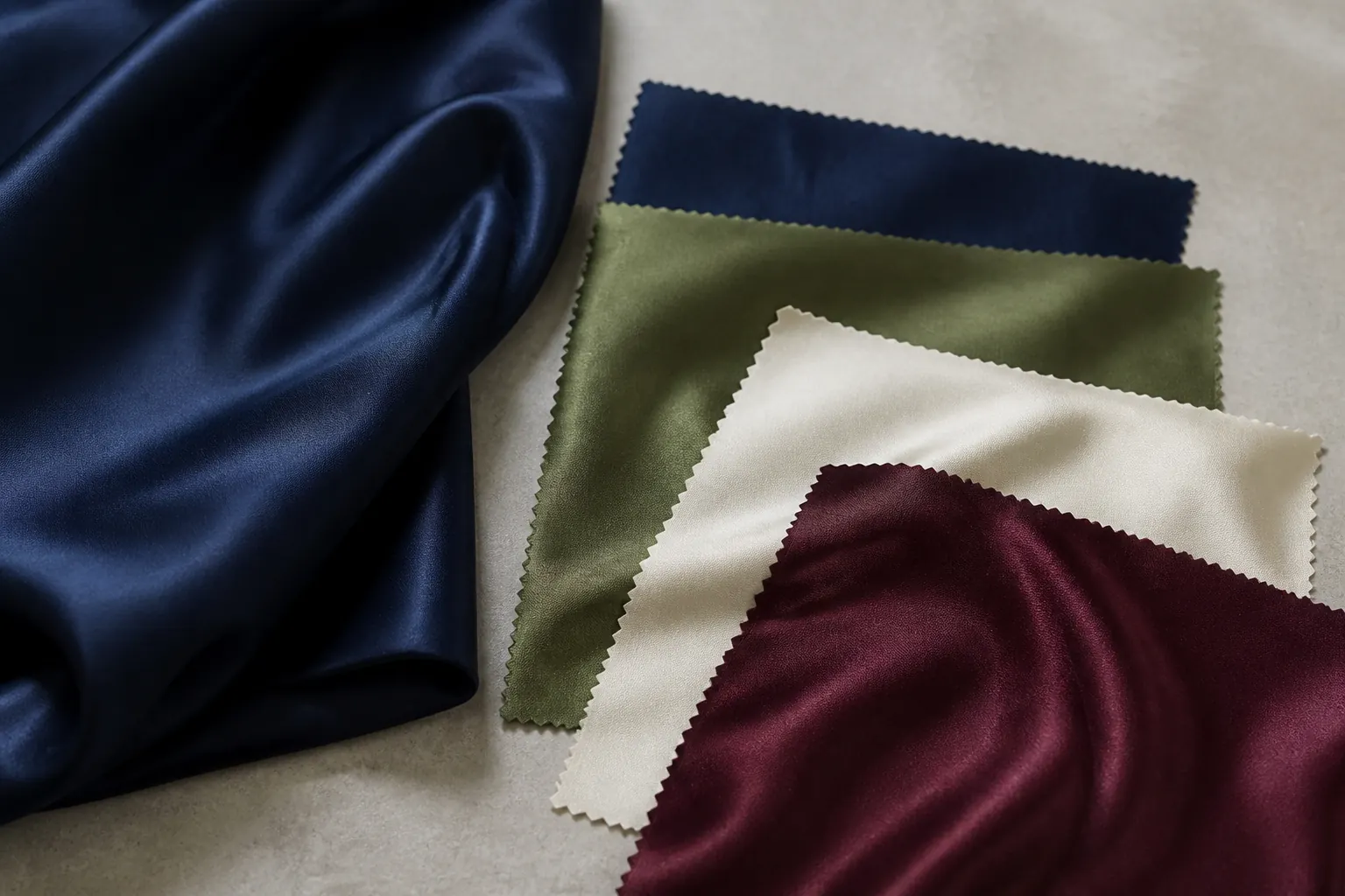 KashiFab custom silk scarf colour sampling for British private label buyers