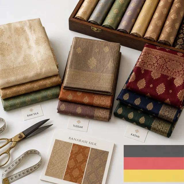 KashiFab Varanasi Silk Exporters & Suppliers in Germany - Banaras silk fabric online