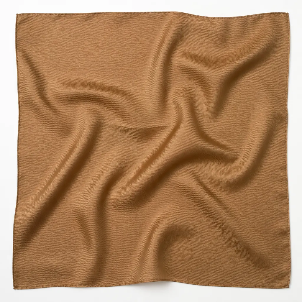 KashiFab square silk twill scarf for US fashion brands