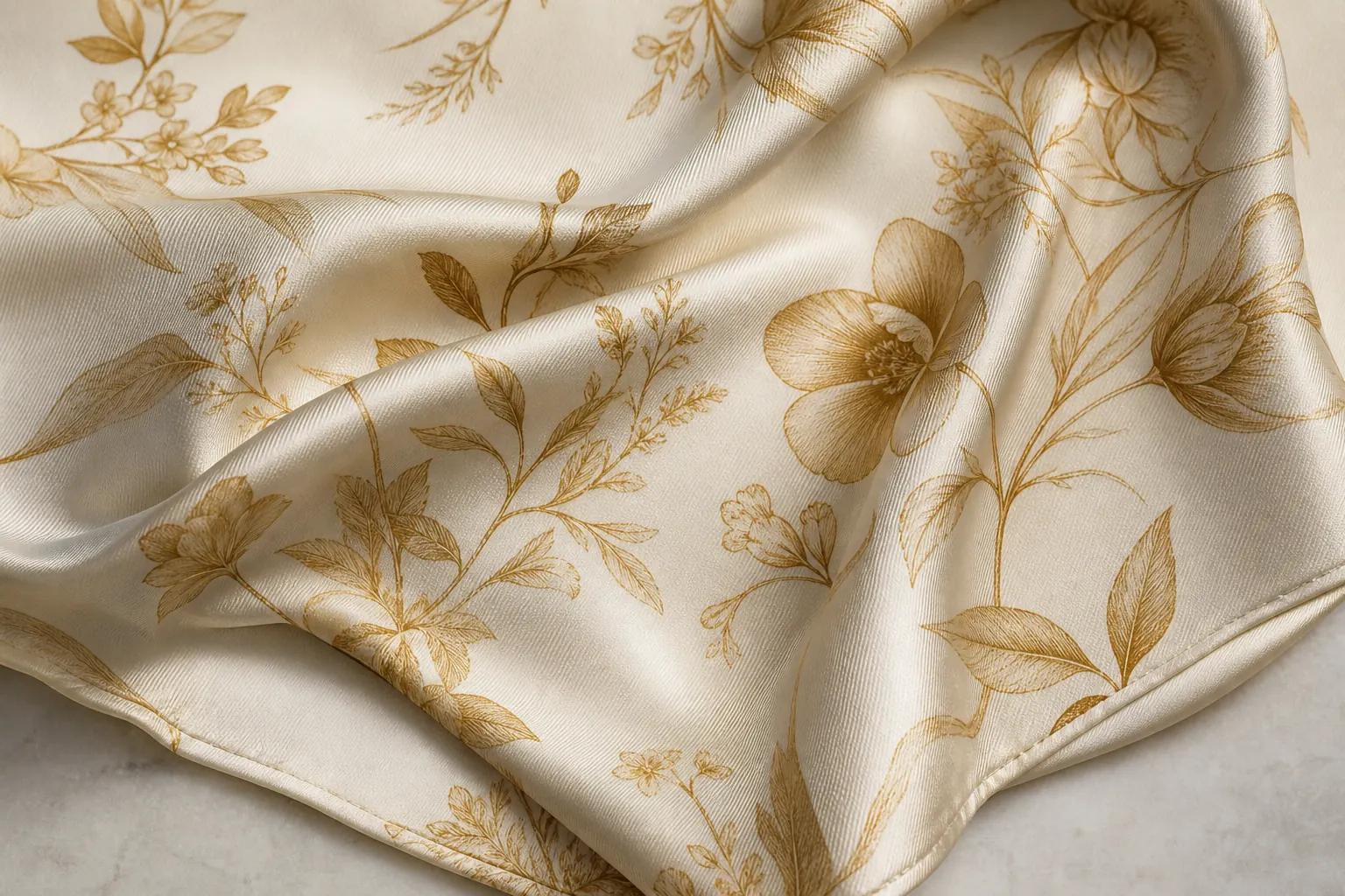 KashiFab custom printed silk twill scarf fabric for American fashion brands