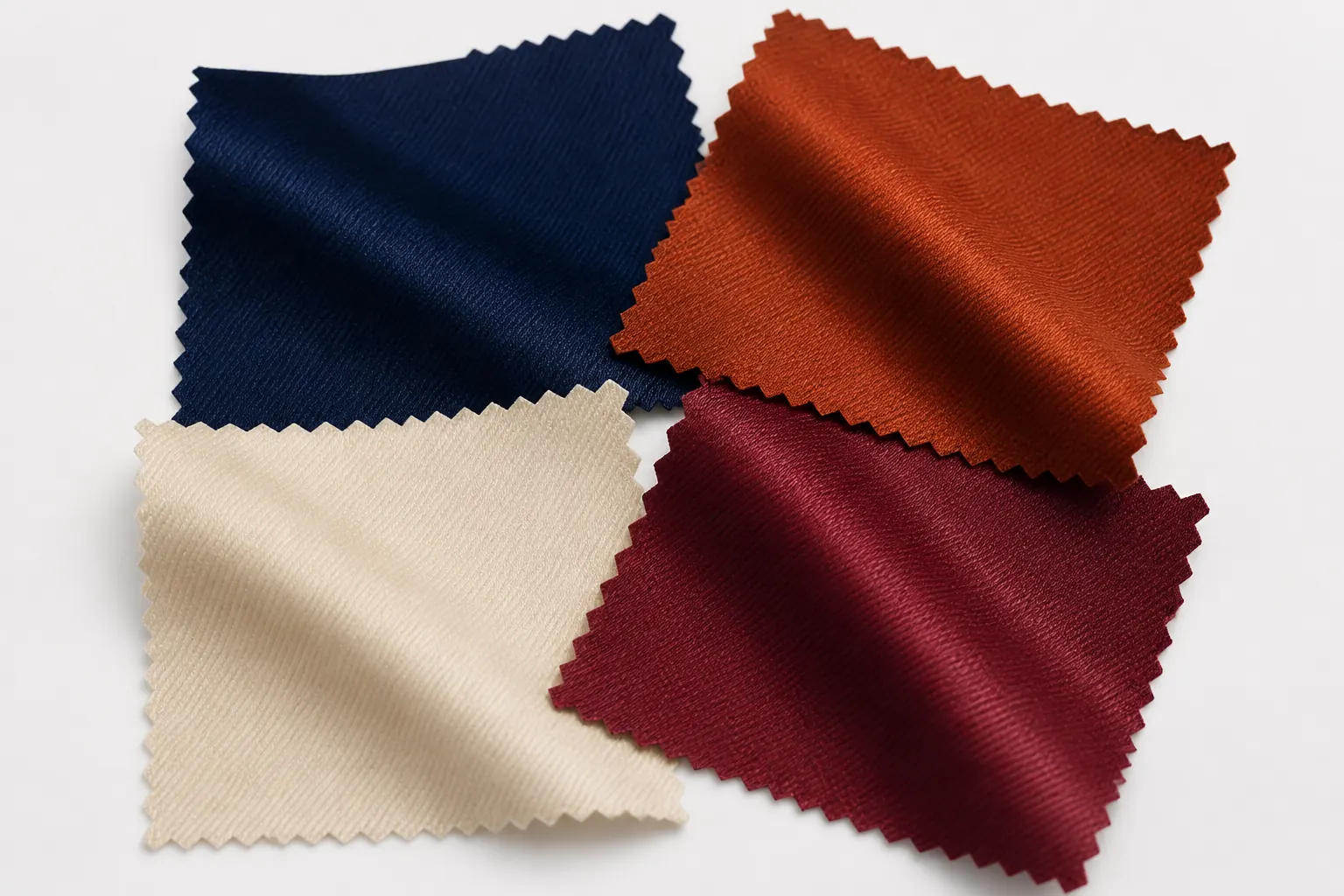KashiFab custom silk twill color sampling for American private label