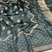 KashiFab Soft dupion silk sarees online - Banaras / Varanasi silk saree