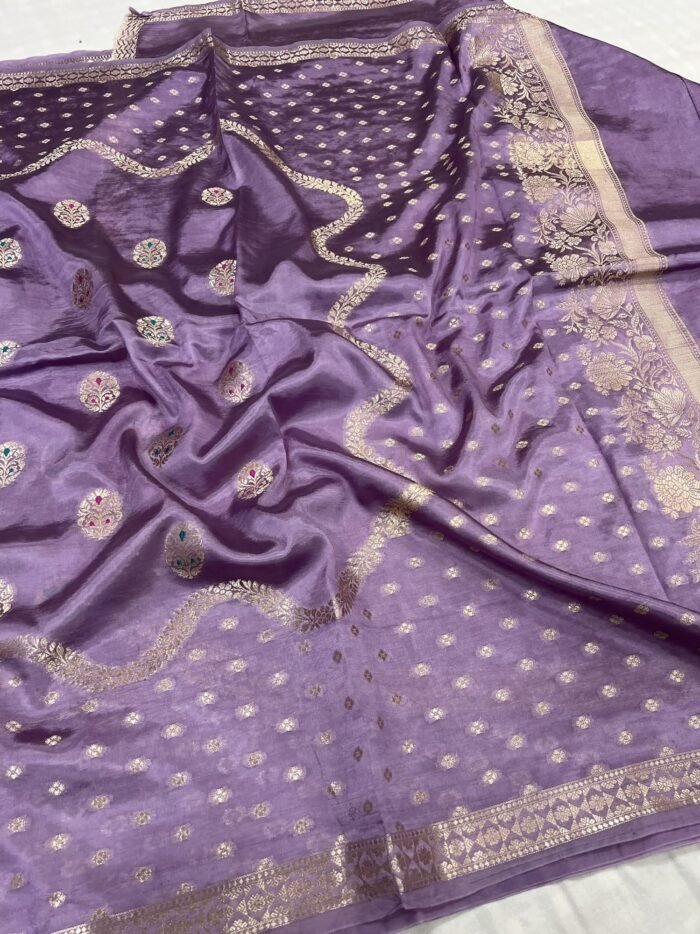KashiFab Soft dupion silk sarees 2 KashiFab Soft dupion silk sarees online - Banaras / Varanasi silk saree - view 2