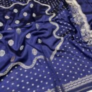 KashiFab Soft dupion silk sarees online - Banaras / Varanasi silk saree - view 5