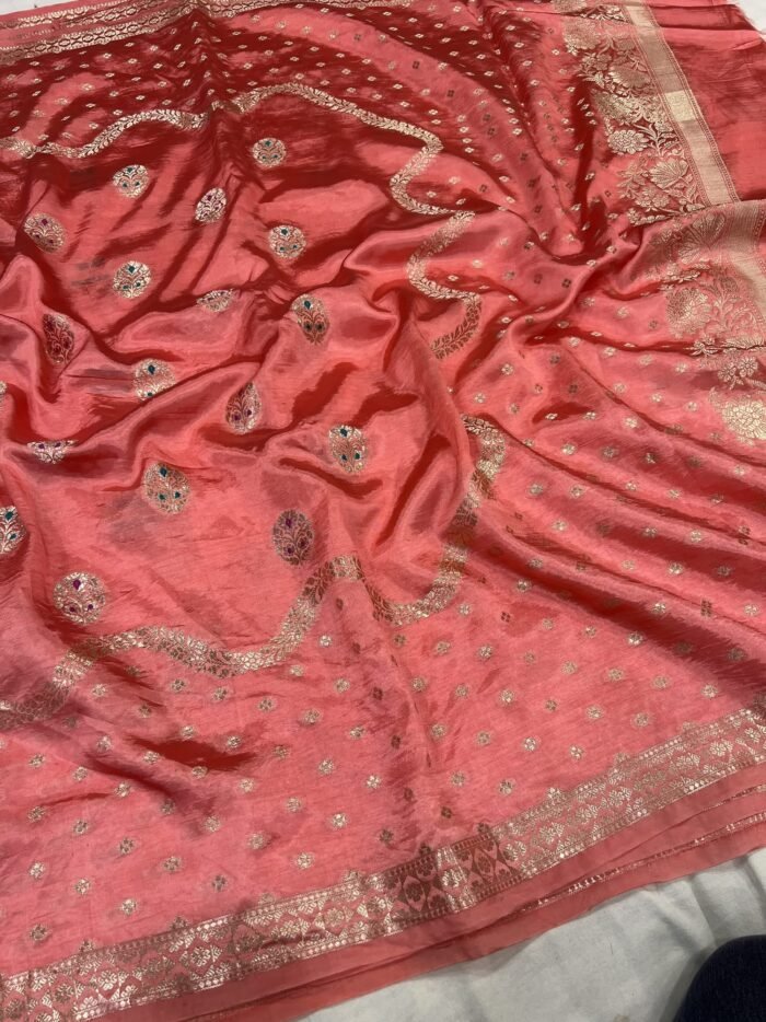 KashiFab Soft dupion silk sarees 7 KashiFab Soft dupion silk sarees online - Banaras / Varanasi silk saree - view 7