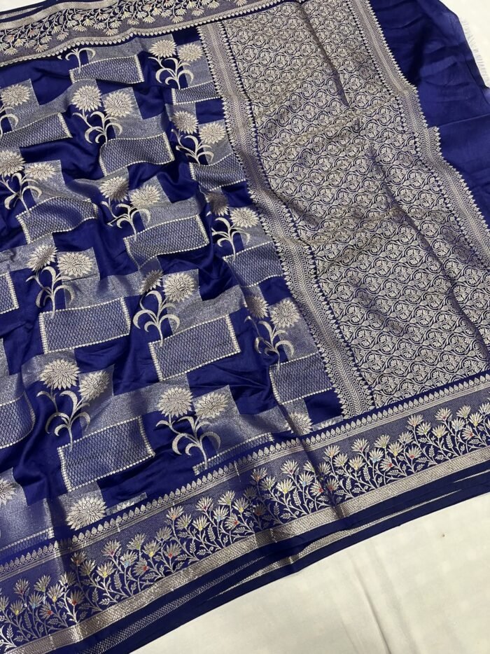 KashiFab Soft Mulberry tissue rangkaat sarees online - Banaras / Varanasi silk saree