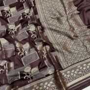 KashiFab Soft Mulberry tissue rangkaat sarees online - Banaras / Varanasi silk saree - view 2