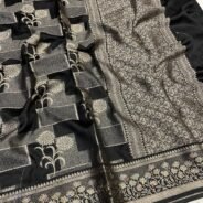 KashiFab Soft Mulberry tissue rangkaat sarees online - Banaras / Varanasi silk saree - view 7