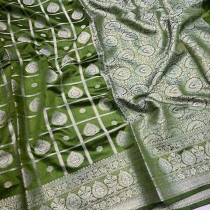 KashiFab Soft silk sarees with gharchola weave online - Banaras / Varanasi silk saree