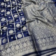 KashiFab Soft silk sarees with gharchola weave online - Banaras / Varanasi silk saree - view 3