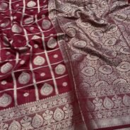KashiFab Soft silk sarees with gharchola weave online - Banaras / Varanasi silk saree - view 4