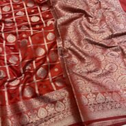 KashiFab Soft silk sarees with gharchola weave online - Banaras / Varanasi silk saree - view 7