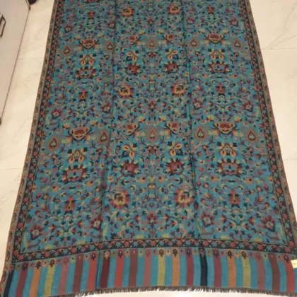 KashiFab soft weave stole Grey floral weave online - KF scarf SC52