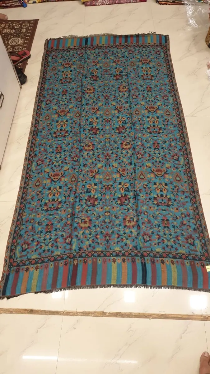 KashiFab Soft Weave Stole Grey SC52 KashiFab soft weave stole Grey floral weave online - KF scarf SC52