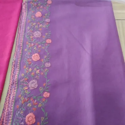 KashiFab soft weave stole Magenta jamawar paisley online - KF scarf SC47