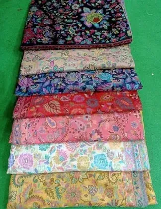 KashiFab soft weave stole Olive jamawar paisley online - KF scarf SC36
