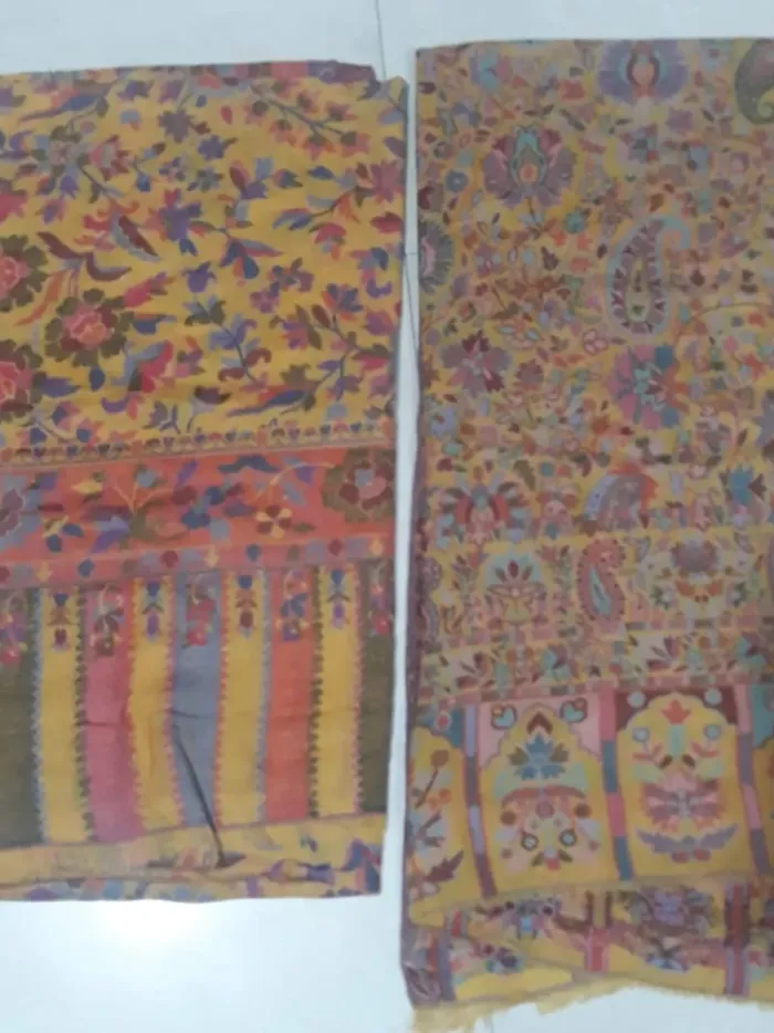 KashiFab soft weave stole Rust floral weave online - KF scarf SC34