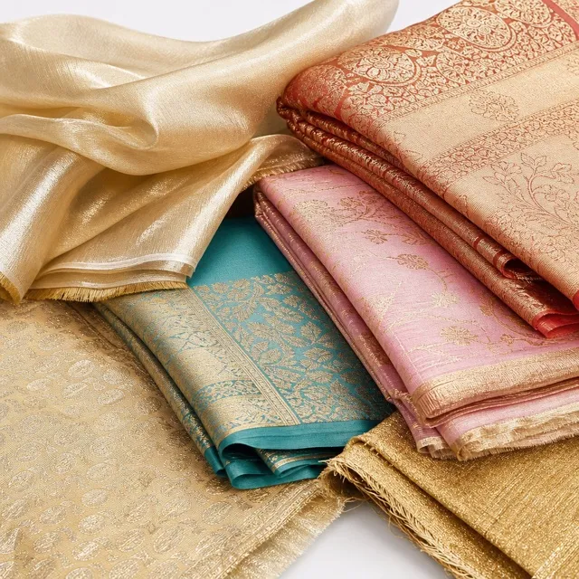 KashiFab Specialty Fabrics category - tissue kimkhab mashru and specialty silk weaves