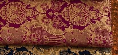 KashiFab Tehra Brocade Navy colour option KashiFab Tehra Brocade Navy colour option