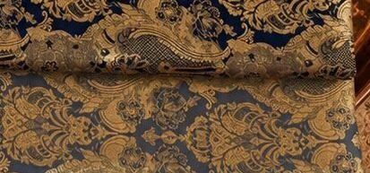 KashiFab Tehra Brocade Orange colour option KashiFab Tehra Brocade Orange colour option