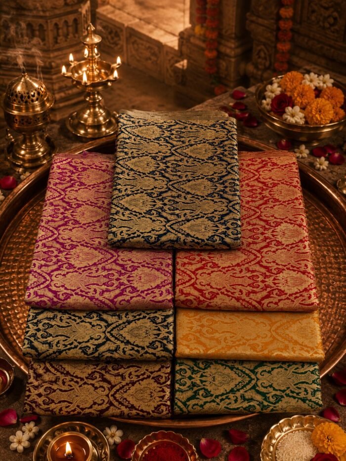 KashiFab Tehra Brocade online - authentic Varanasi weave